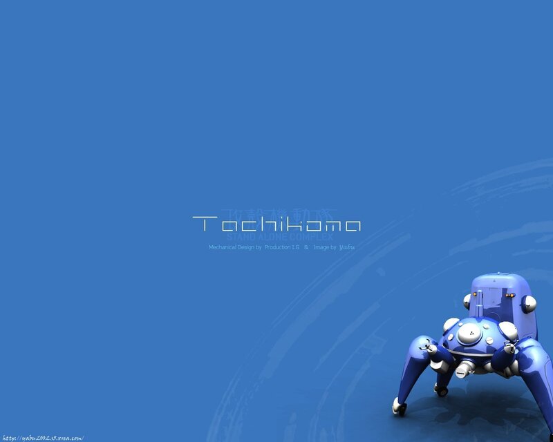 blue robot character wallpaper