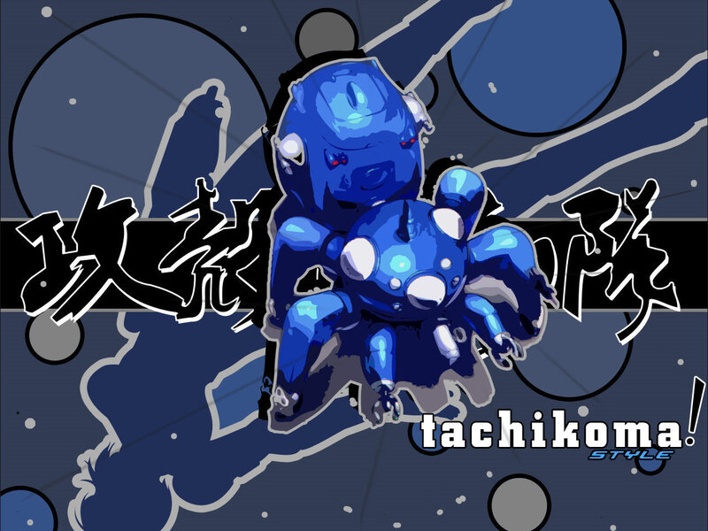 Blue robot characters artwork