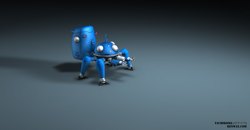 Blue Robot Spider