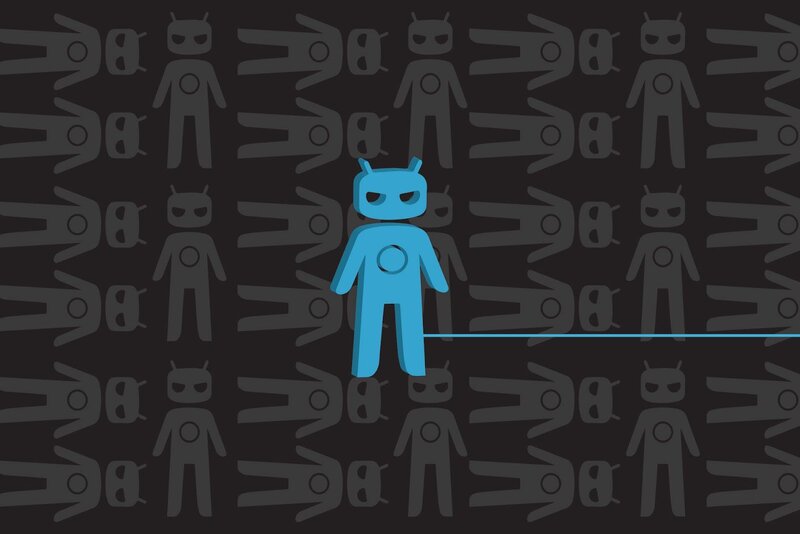 blue robot stands out