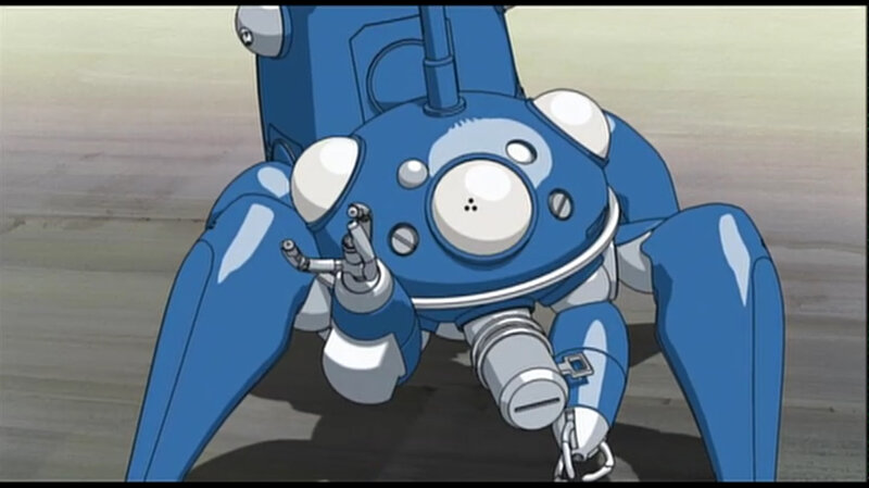 blue robot with multiple legs
