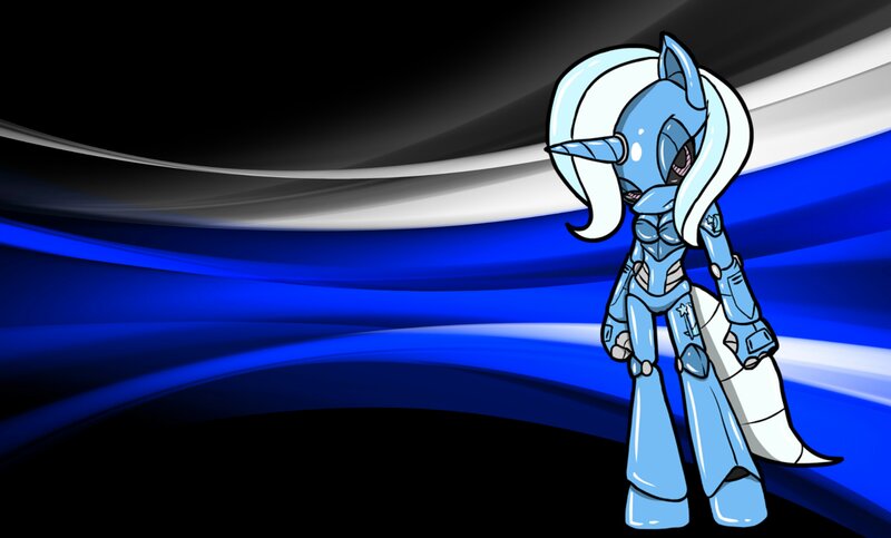 Blue Robotic Pony
