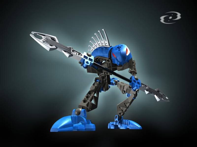 Blue Robotic Warrior