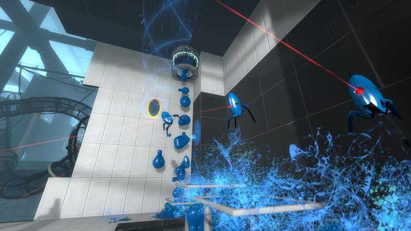 Blue Robots in Lab