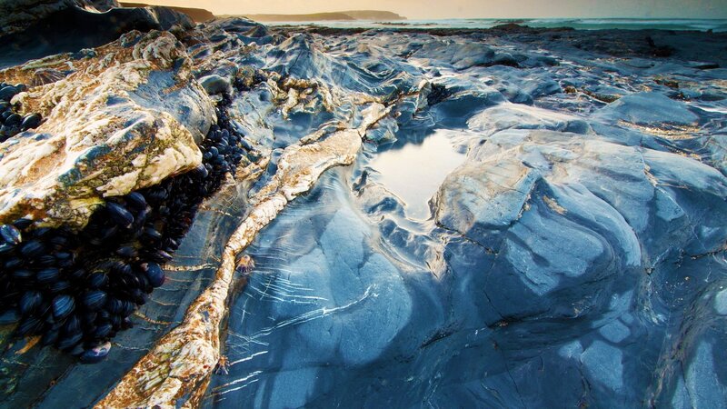 Blue Rock Formations — Dramatic