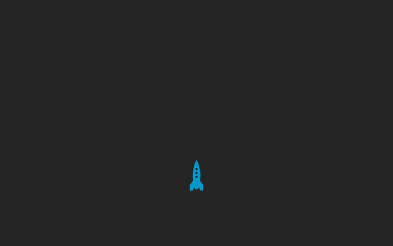 blue rocket icon