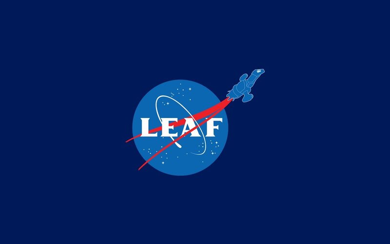 Blue Rocket in Space