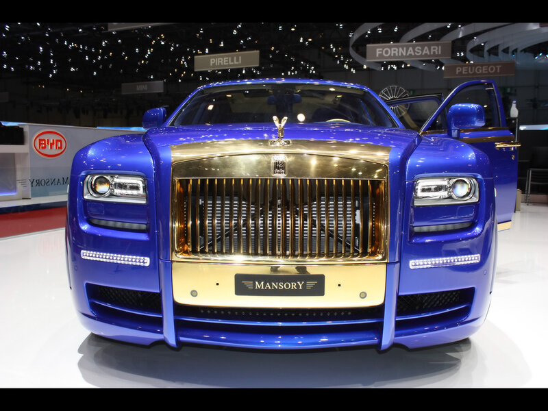 Blue Rolls-royce Car