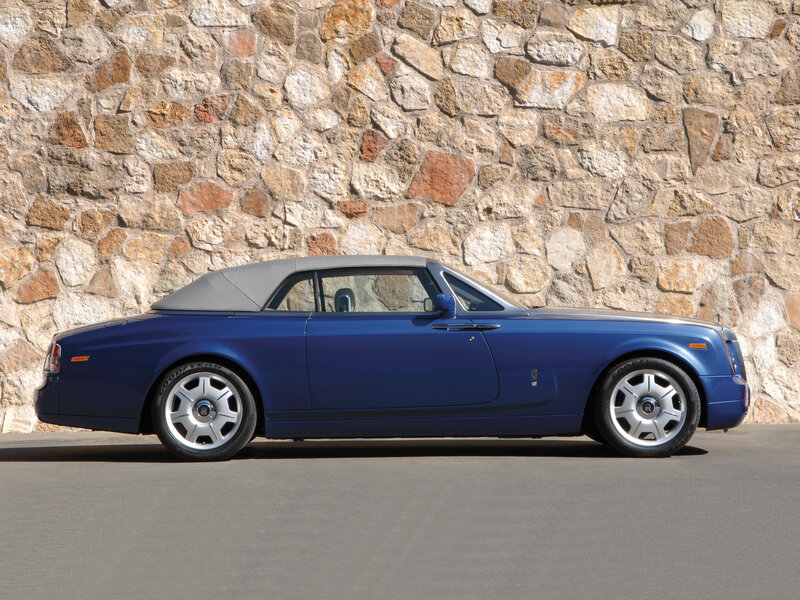 Blue Rolls-Royce convertible