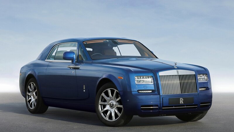 Blue Rolls-Royce Coupe — Serene, Photograph