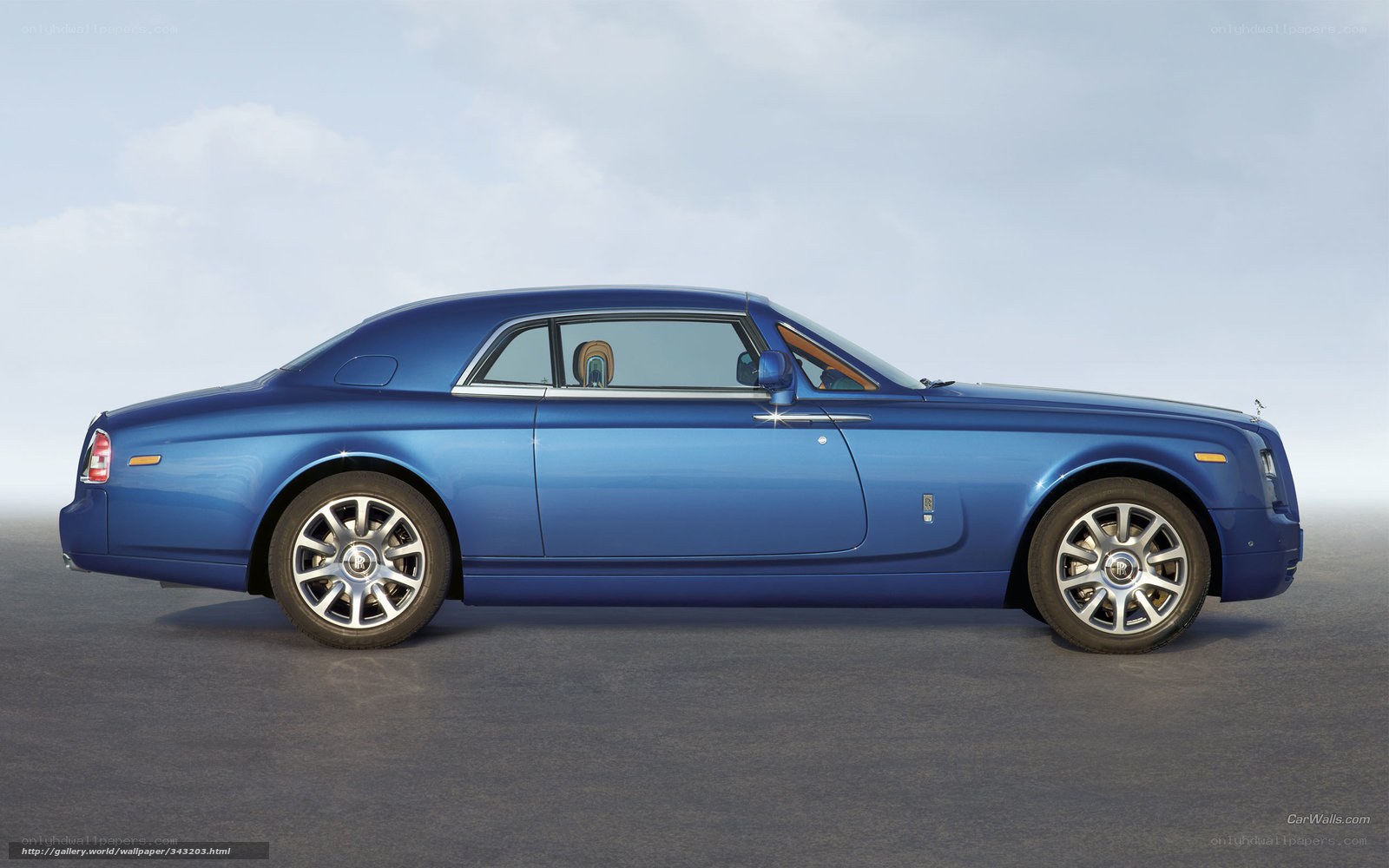 blue rolls-royce coupe