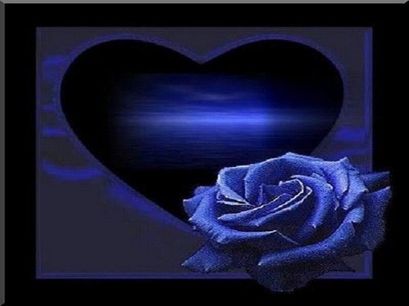 Blue Rose and Heart