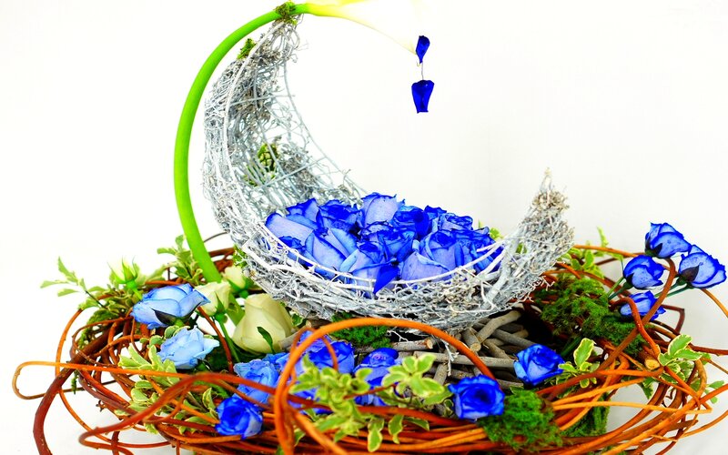 Blue Rose Arrangement