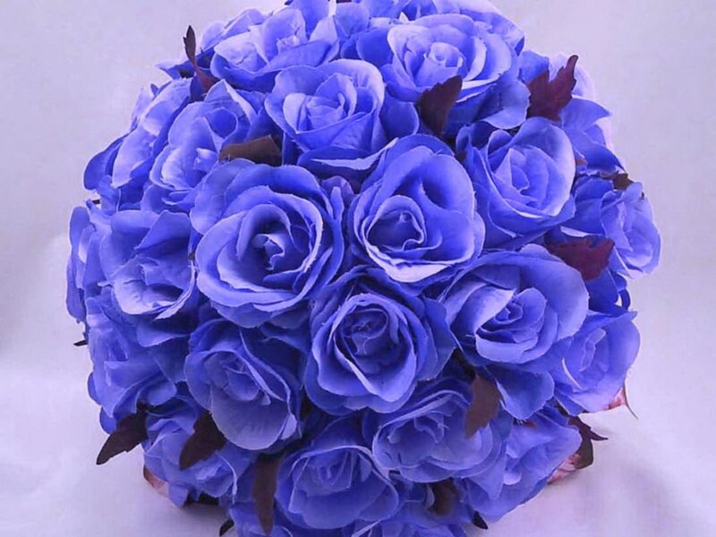 Blue Rose Bouquet — Calm, Photograph, Flowers