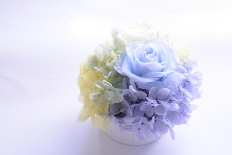 Blue Rose Bouquet — Serene, Photograph