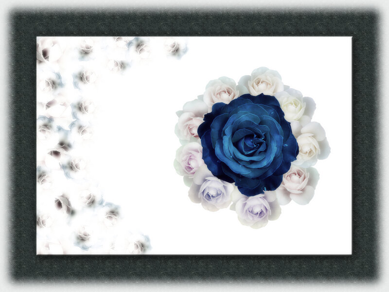 Blue Rose Bouquet — Serene