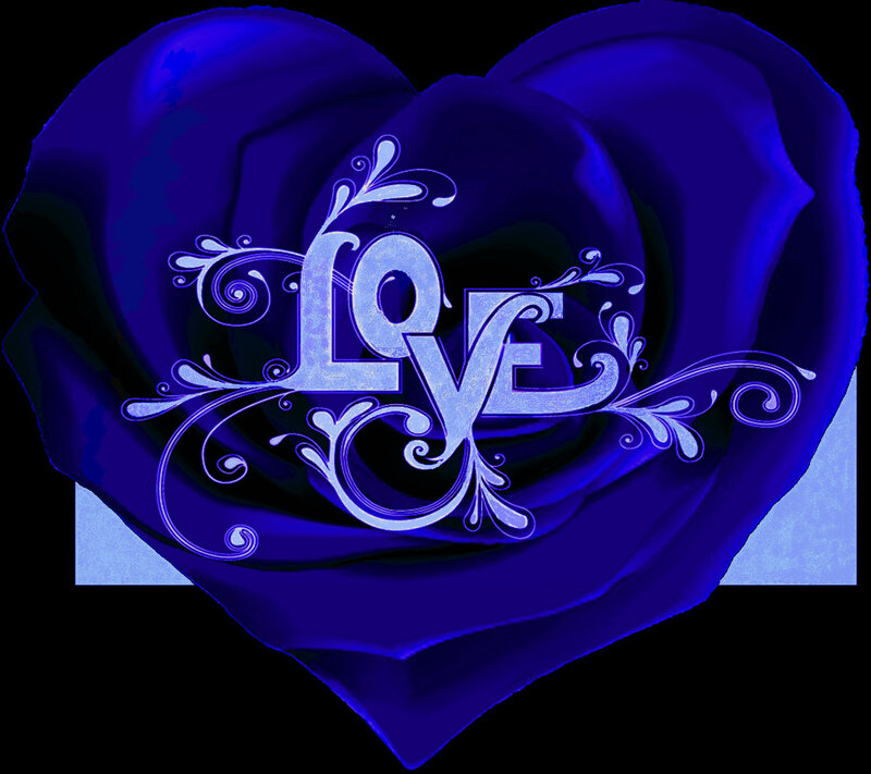 Blue Rose Heart