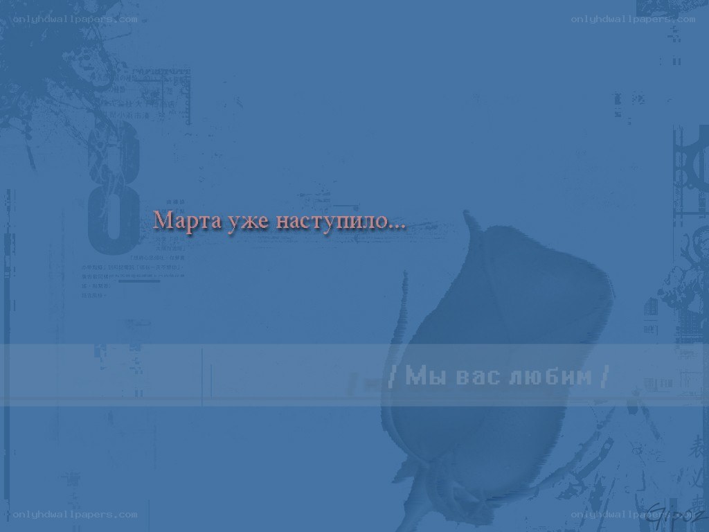 Blue rose with text