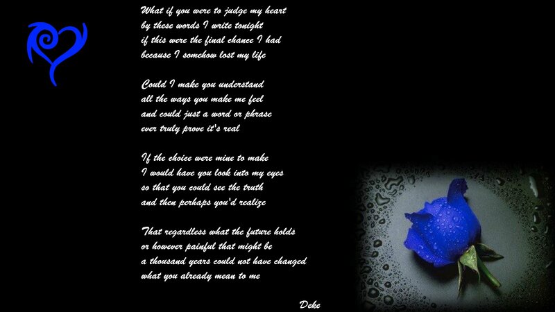 Blue Rose with Water Droplets — Black, Melancholic