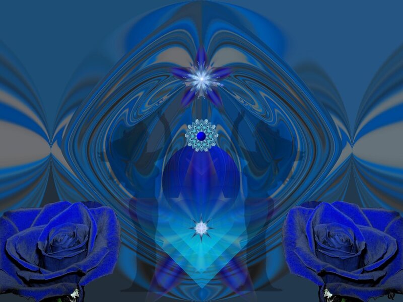 Blue Roses and Fractal Design — Serene