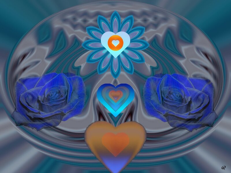 Blue Roses and Hearts — Dreamy