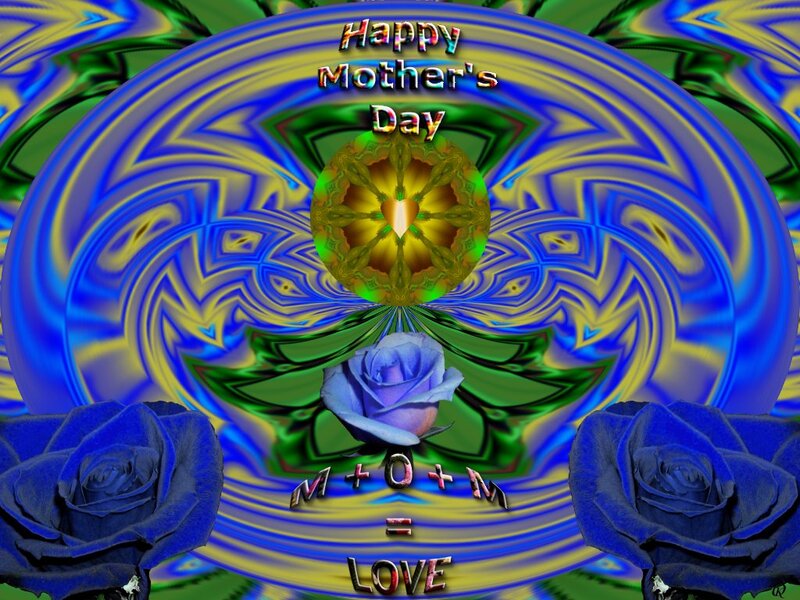 Blue Roses and Text