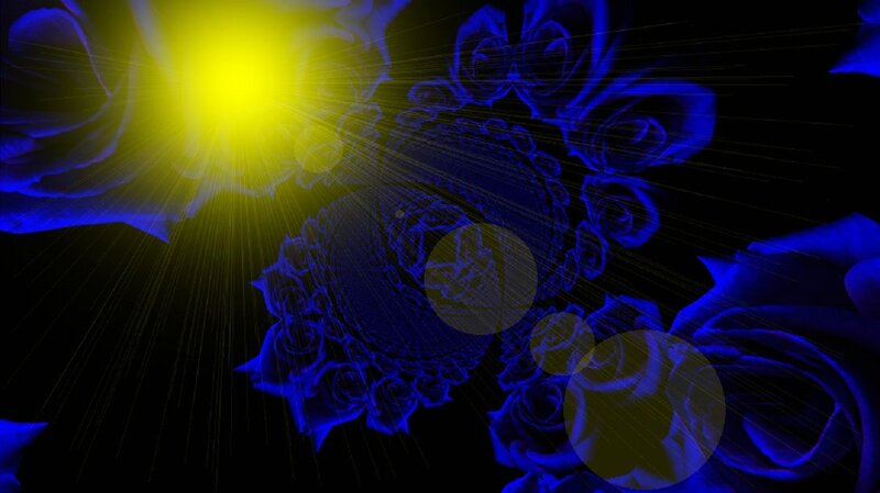 Blue Roses and Yellow Light
