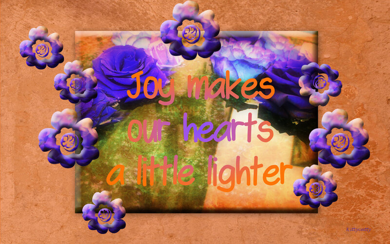 Blue Roses with Text
