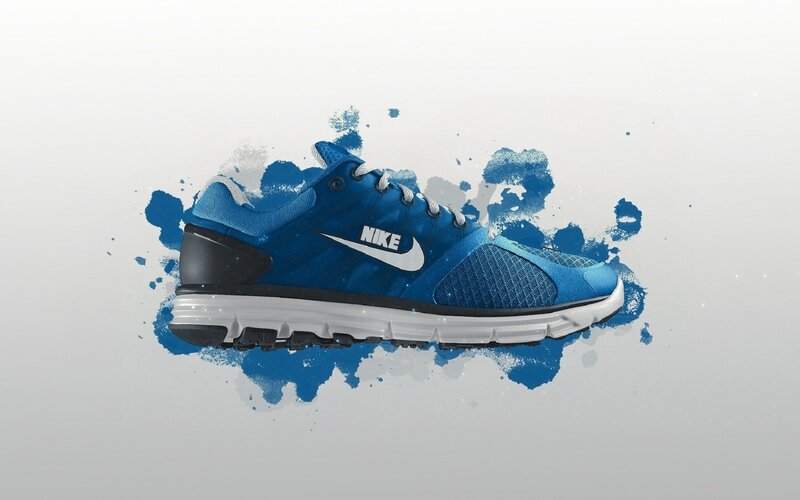 Blue Running Shoe