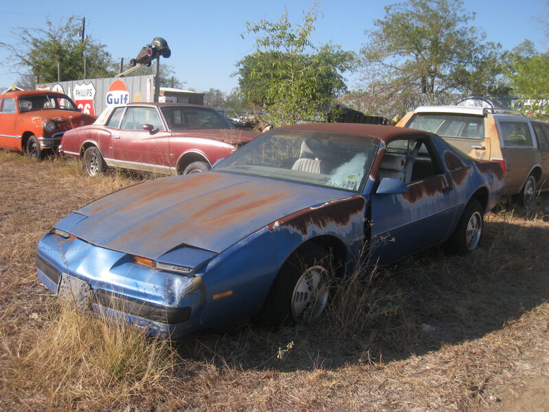 Blue Rusted Car