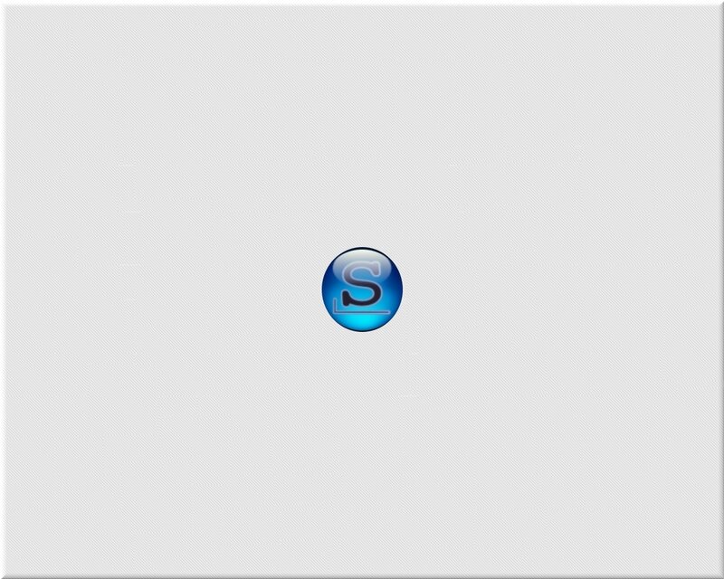 blue S icon on white