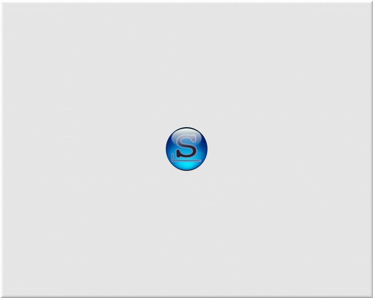 blue S icon on white