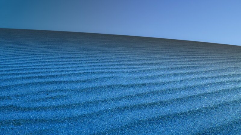 Blue Sand Dunes — Serene, Photograph
