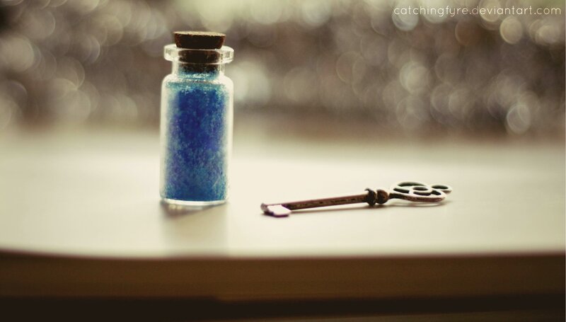 Blue Sand in a Bottle