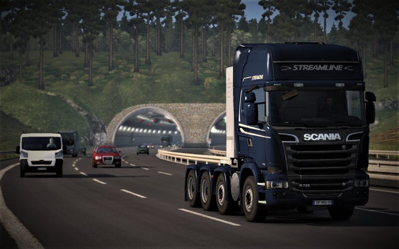 Blue Scania Truck — Calm