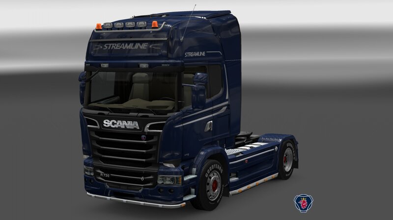 Blue Scania Truck — Neutral, 3d Render