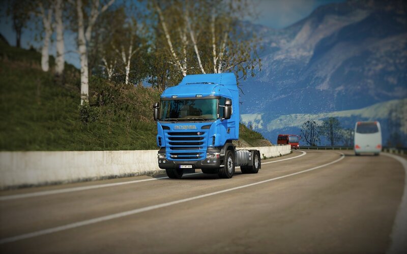 Blue Scania Truck — Serene