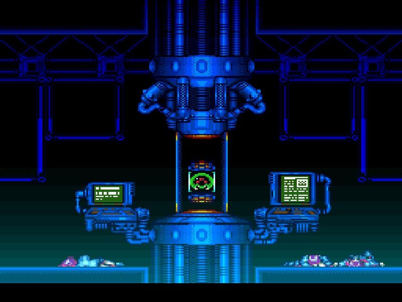 blue sci-fi control room