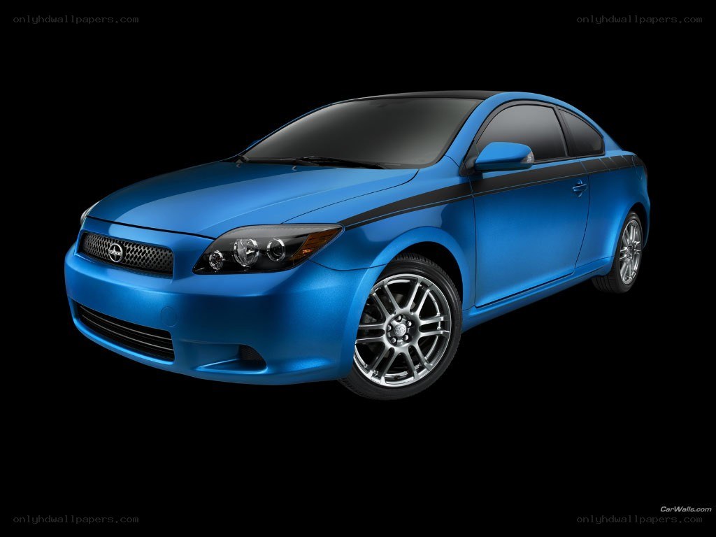 blue scion tC coupe