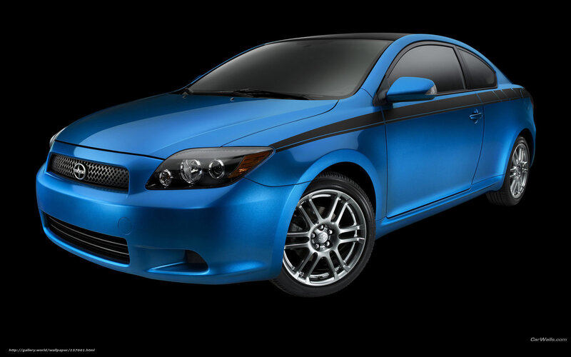 blue scion tC coupe