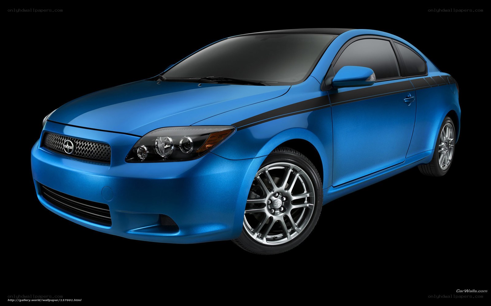 blue scion tC coupe