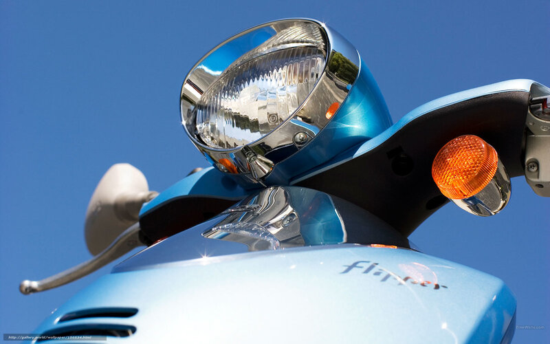Blue Scooter Headlight