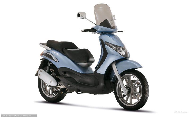 Blue Scooter — Light Blue