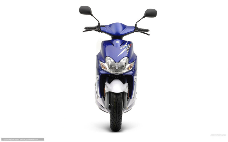 Blue Scooter — Neutral, Photograph, Headlight