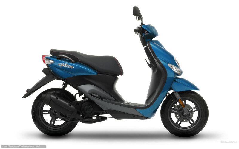 Blue Scooter — Neutral, Photograph, Seat, Wheel, Headlight