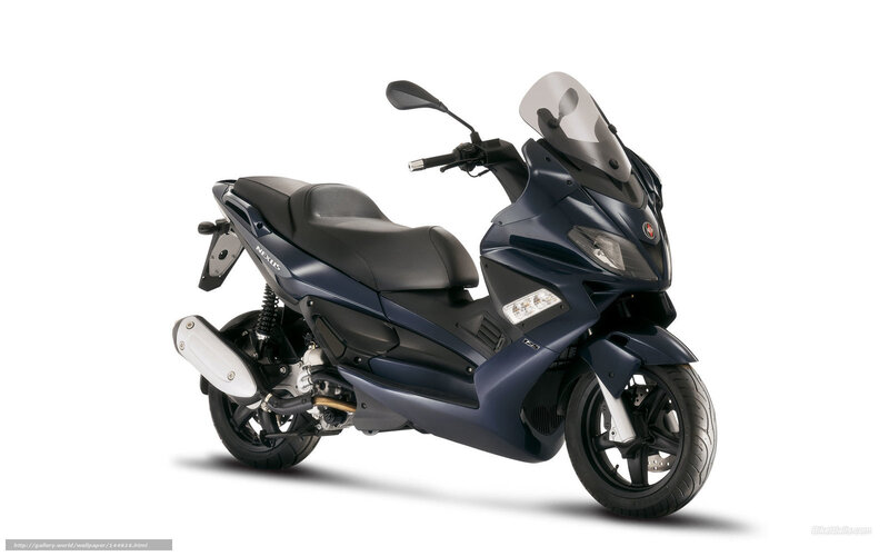 Blue Scooter — Neutral, Photograph, Seat, Windshield, Exhaust
