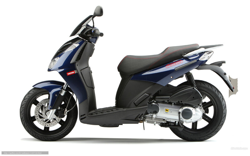 Blue Scooter — Neutral, Photograph