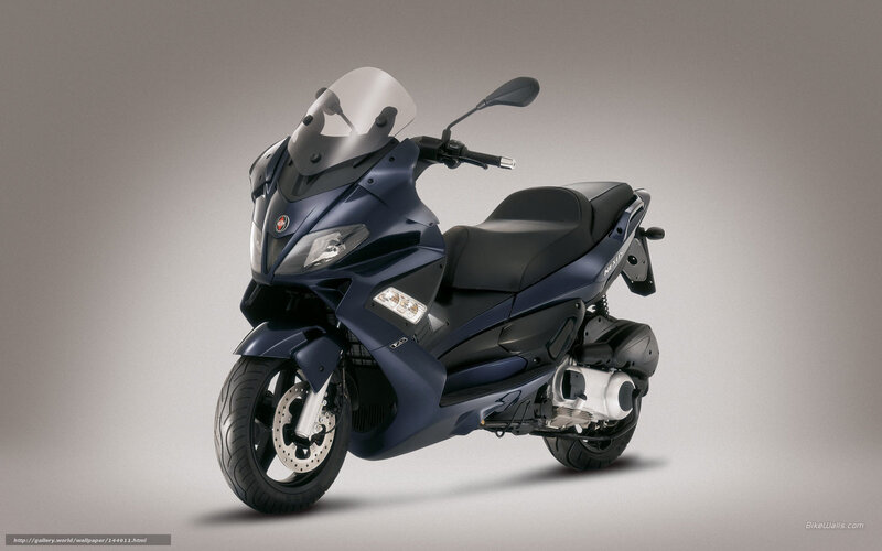 Blue Scooter — Neutral, Photograph, Windshield, Seat, Headlight