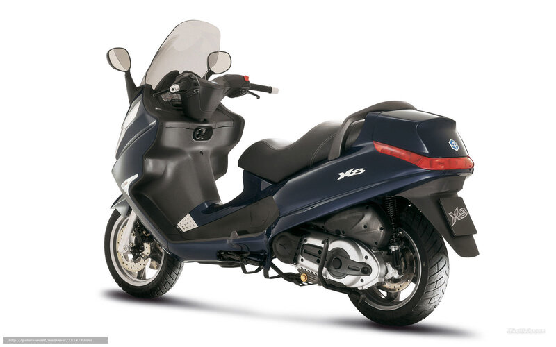Blue Scooter — Neutral, Photograph, Windshield, Seat, Rear Light