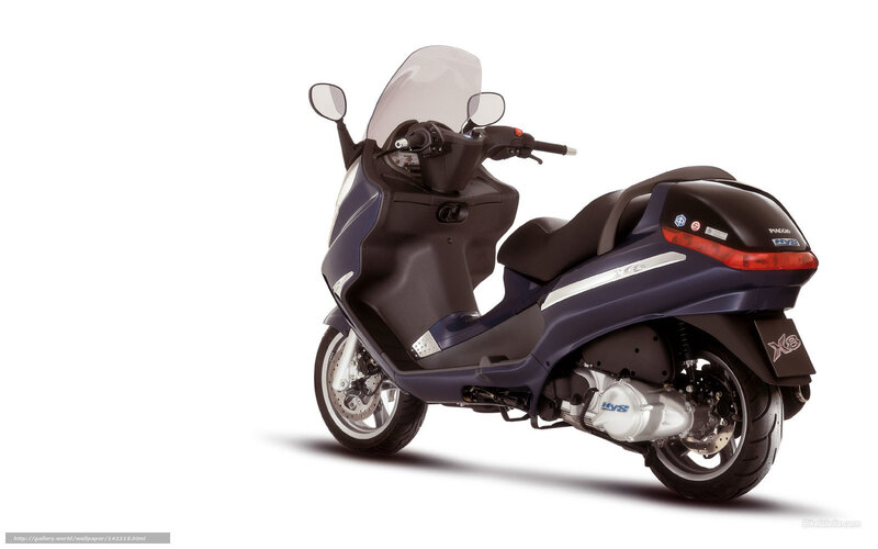 Blue Scooter — Neutral, Photograph, Windshield, Seat